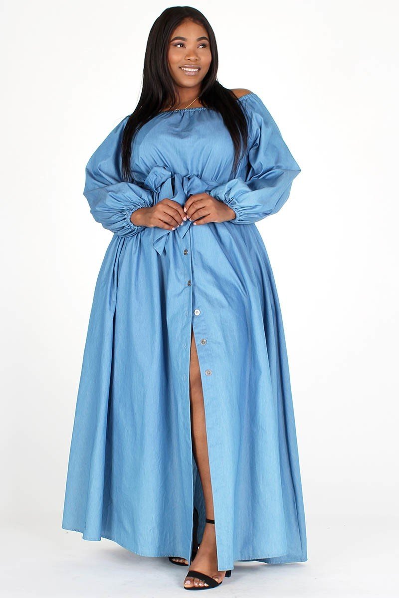 Off The Shoulder Maxi Dress