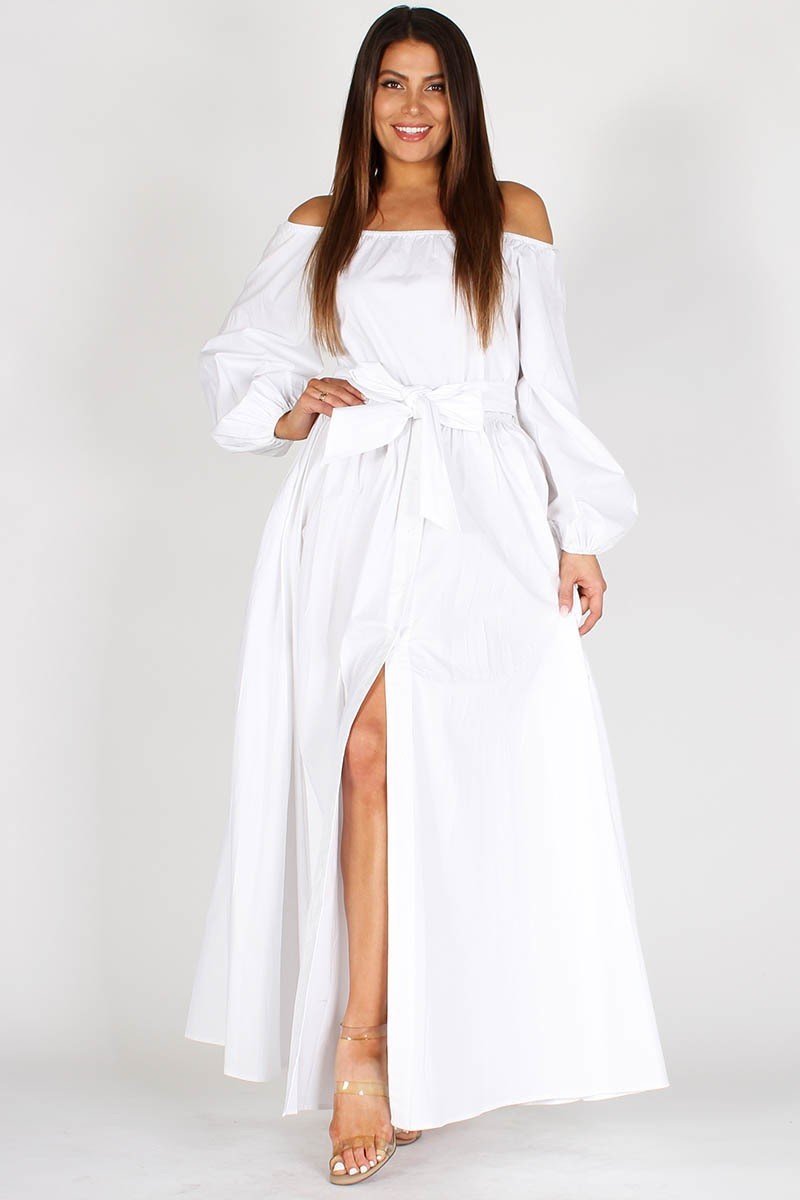 Off The Shoulder Maxi Dress