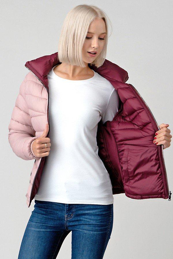 Reversible Double Sided Puffer Jacket Navy blue pink- Your Style Clothing