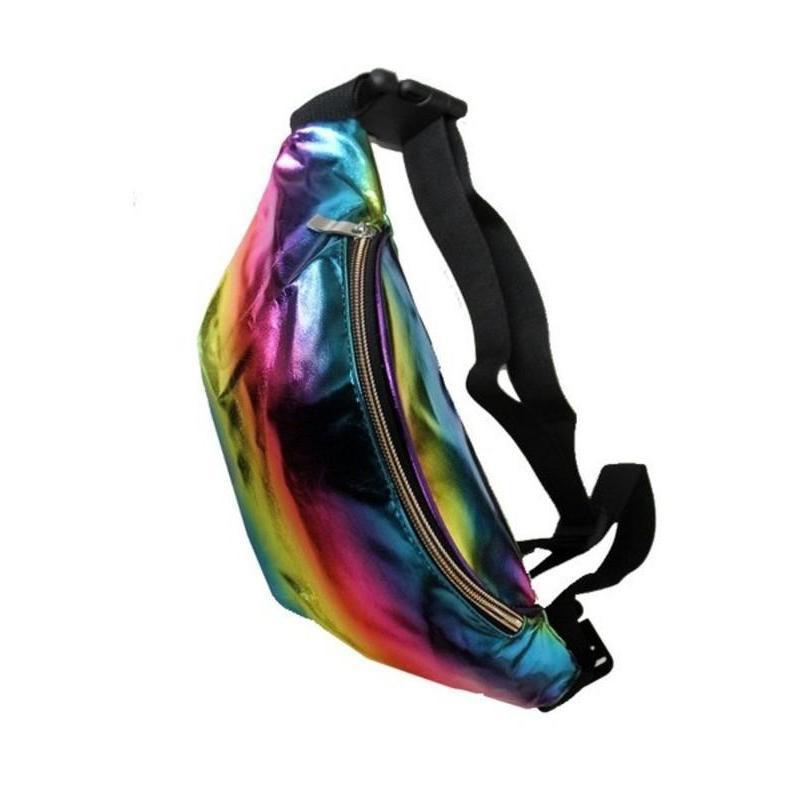 Rainbow Halographic Crossbody Fanny Pack